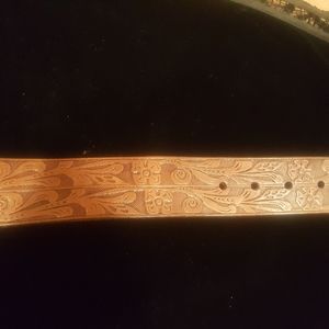 Ralph  Lauren leather belt with floral des…